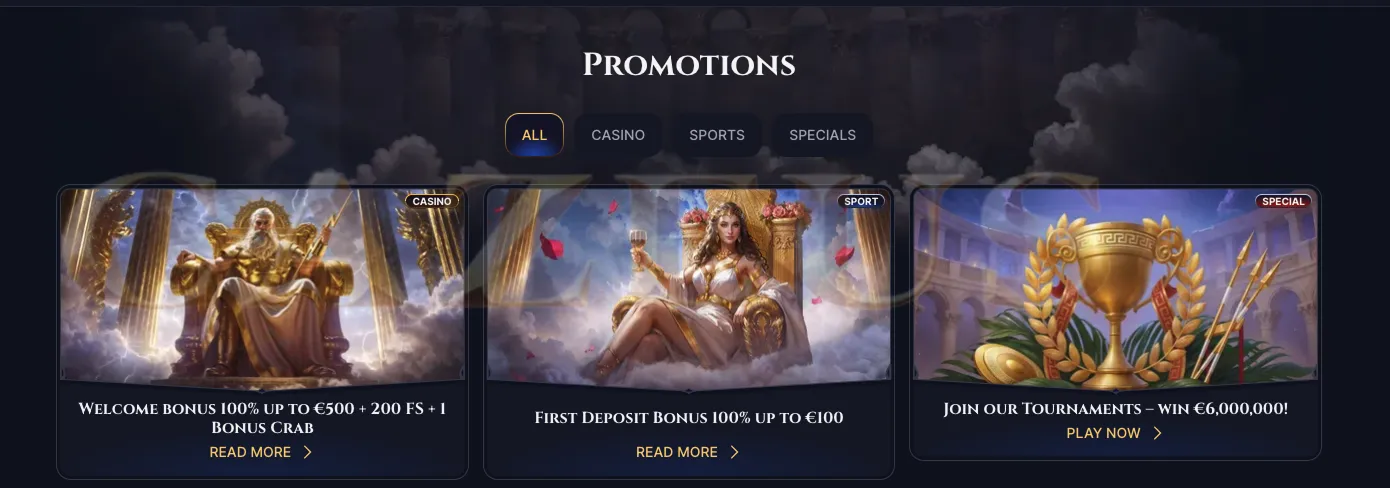 Cazeus promotions