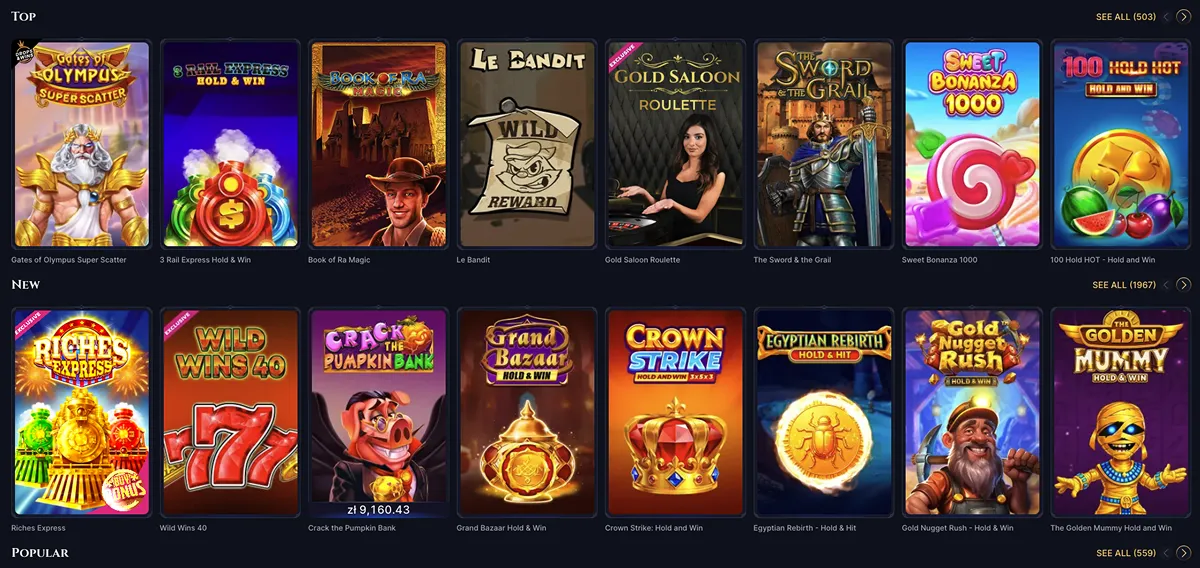 cazeus casino slots